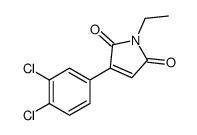 3-(3,4-dichlorophenyl)-1-ethylpyrrole-2,5-dione结构式