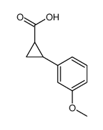 2-(3-methoxyphenyl)cyclopropane-1-carboxylic acid structure