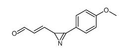 3-[3-(4-methoxyphenyl)-2H-azirin-2-yl]prop-2-enal Structure