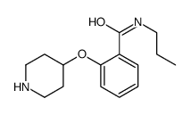 2-(4-哌啶氧基)-正丙基苯甲酰胺结构式