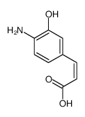 3-(4-amino-3-hydroxyphenyl)prop-2-enoic acid Structure