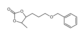 (4S,5S)-4-methyl-5-(3-phenylmethoxypropyl)-1,3-dioxolan-2-one结构式