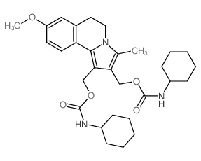 Carbamic acid, cyclohexyl-, (5, 6-dihydro-8-methoxy-3-methylpyrrolo[2,1-a]isoquinolne-1, 2-diyl)bis(methylene) ester picture