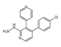 [4-(4-chlorophenyl)-3-pyridin-4-ylpyridin-2-yl]hydrazine结构式