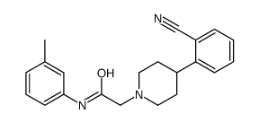 2-[4-(2-cyanophenyl)piperidin-1-yl]-N-(3-methylphenyl)acetamide Structure