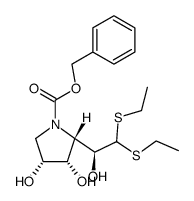 3,6-benzyloxycarbonylimino-3,6-dideoxy-D-mannose diethyl dithioacetal Structure