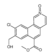 methyl 9-chloro-8-(hydroxymethyl)benzo[h]isoquinoline-6-carboxylate 2-oxide结构式