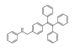 N-[[4-(1,2,2-triphenylethenyl)phenyl]methyl]aniline结构式