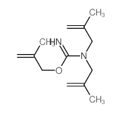 Pseudourea,2,3,3-tris(2-methylallyl)- (7CI) Structure