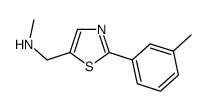 Methyl-(2-m-tolyl-thiazol-5-ylmethyl)-amine Structure