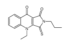 4-ethyl-2,3-dihydro-2-propyl-3-thioxopyrrolo[3,4-b]quinolin-1,9-dione结构式