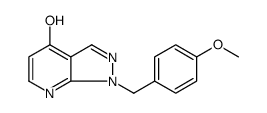 1-(4-甲氧基苄基)-1H-吡唑并[3,4-b]吡啶-4-醇结构式
