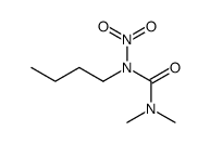 N-(n-butyl)-N',N'-dimethyl-N-nitrourea结构式