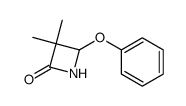 4-phenoxy-3,3-dimethylazetidin-2-one Structure