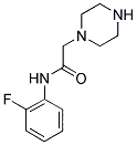 N-(2-FLUOROPHENYL)-2-PIPERAZIN-1-YLACETAMIDE Structure