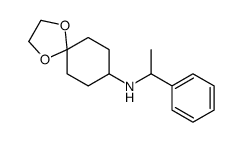 N-(1-Phenylethyl)-1,4-dioxaspiro[4.5]decan-8-amine Structure