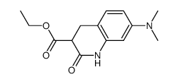 7-Dimethylamino-3-carbethoxy-3,4-dihydro-2-quinolone Structure