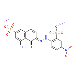 disodium 4-amino-5-hydroxy-6-[(4-nitro-2-sulphonatophenyl)azo]naphthalene-2-sulphonate picture