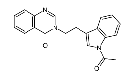 3-(2-(N-acetyl-3-indolyl)ethyl)-4(3H)-quinazolinone结构式