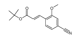 tert-butyl (2E)-3-(4-cyano-2-methoxyphenyl)acrylate Structure