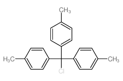 1-[chloro-bis(4-methylphenyl)methyl]-4-methyl-benzene Structure
