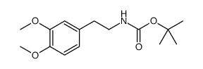 Carbamic acid, N-[2-(3,4-dimethoxyphenyl)ethyl]-, 1,1-dimethylethyl ester结构式