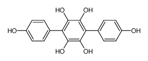 2.3.5.6-Tetraoxy-1.4-bis-(4-oxy-phenyl)-benzol结构式