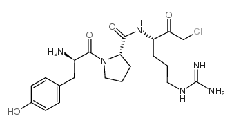 H-D-Tyr-Pro-Arg-chloromethylketone trifluoroacetate salt structure