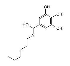 N-hexyl-3,4,5-trihydroxybenzamide结构式