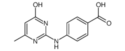 4-[(6-methyl-4-oxo-1H-pyrimidin-2-yl)amino]benzoic acid Structure