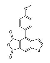 4-(4-methoxylphenyl)benzothiophene-5,6-dicarboxylic anhydride结构式