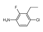 4-chloro-3-ethyl-2-fluoroaniline结构式