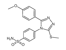 4-[3-methylthio-5-(4-methoxyphenyl)-4H-1,2,4-triazol-4-yl]benzenesulfonamide Structure