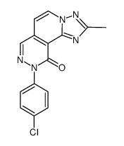 9-(4-chlorophenyl)-2-methyl-4,9,10-trihydro[1,2,4]triazolo[2',3':1,2]pyrido[4,3-d]pyridazine-10-one结构式