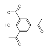 1-(5-Acetyl-2-hydroxy-3-nitro-phenyl)-ethanone Structure