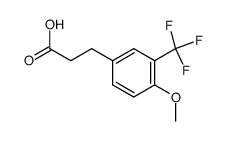 3-[4-methoxy-3-(trifluoromethyl)phenyl]propionic acid结构式