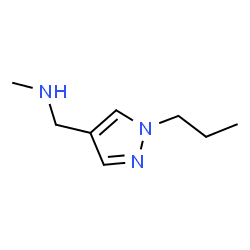 Methyl (1-propyl-1H-pyrazol-4-yl methyl)amine结构式