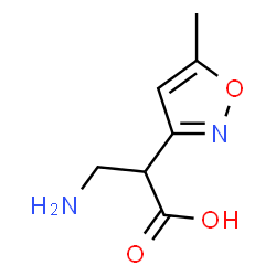 3-Isoxazoleaceticacid,-alpha--(aminomethyl)-5-methyl-(6CI) structure