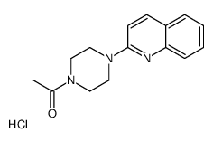 1-(4-quinolin-2-ylpiperazin-1-yl)ethanone,hydrochloride Structure