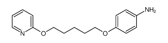 4-(5-pyridin-2-yloxypentoxy)aniline结构式