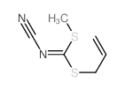 Carbonimidodithioicacid, cyano-, methyl 2-propenyl ester (9CI) structure