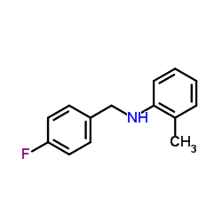 N-(4-Fluorobenzyl)-2-methylaniline structure