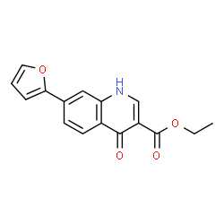 Ethyl 7-(furan-2-yl)-4-oxo-1,4-dihydroquinoline-3-carboxylate Structure