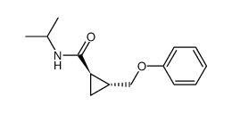 (1R,2R)-2-Phenoxymethyl-cyclopropanecarboxylic acid isopropylamide Structure