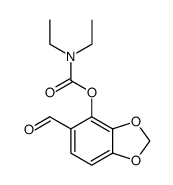 5-formylbenzo[d][1,3]dioxol-4-yl diethylcarbamate Structure