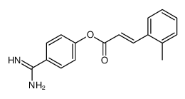 4-amidinophenyl 2-methylcinnamate structure