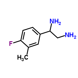 1-(4-Fluor-3-methylphenyl)-1,2-ethandiamin结构式