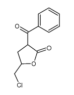 3-benzoyl-5-chloromethyl-dihydro-furan-2-one结构式