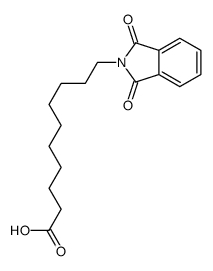 10-(1,3-dioxoisoindol-2-yl)decanoic acid结构式