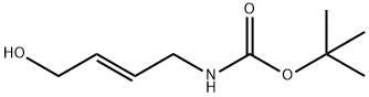 (E)-(4-羟基丁-2-烯-1-基)氨基甲酸叔丁酯结构式